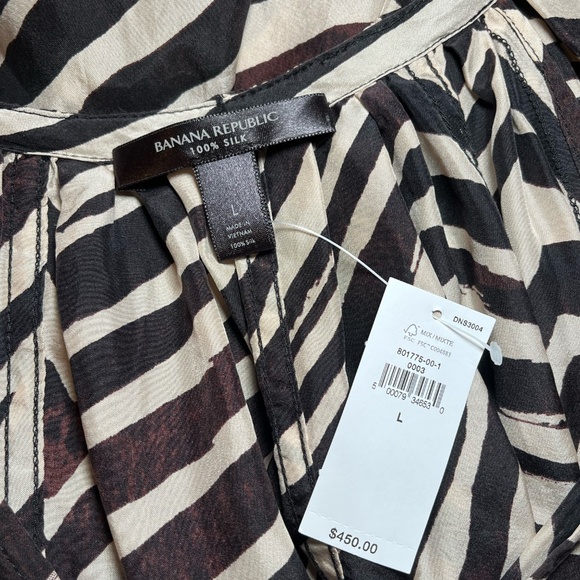 NEW! Banana Republic Silk Dress Size Large - Picture 6 of 7